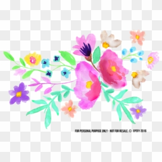Free Png Download Spring Watercolor Flowers Png Images - Spring Watercolor Flowers Clipart Transparent Png