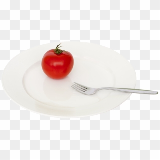 Plate Tomato Fork Png Transparent Image - Still Life Photography Clipart