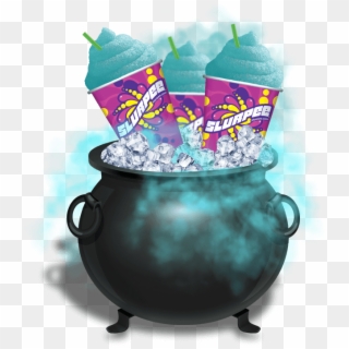 Frighteningly Free Slurpees Mist Spooky Background - Ice Cubes Clipart