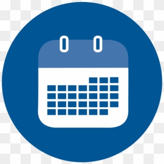Calender Icon - Blue Date Icon Png Clipart