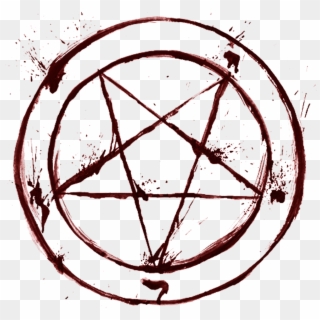 Blood Sticker - Satanic Pentagram Png Clipart