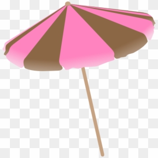 Pink And Brown Umbrella Svg Clip Arts 594 X 601 Px - Png Download