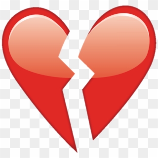 Overlay Tumblr Heart Corazonroto Corazon Heartbroken - Emoji De Corazon Roto Clipart