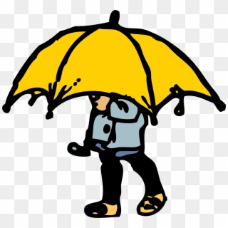 This Free Icons Png Design Of Little Boy Big Umbrella Clipart