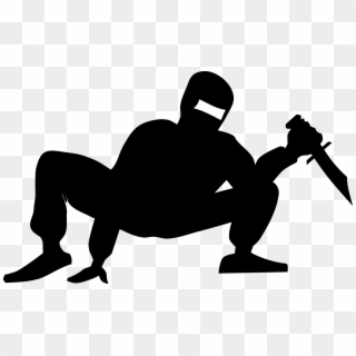 Ninja Hd Photo Png - Person With Knife Png Clipart
