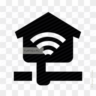 Home Icons Wireless - Connected Home Icon White Clipart