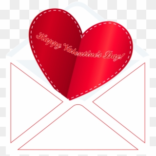 Happy Valentine's Day Envelope Png Clip Art Transparent Png