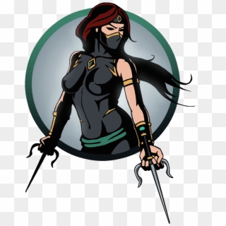 Ninja Girl Sai - Shadow Fight 2 Female Characters Clipart