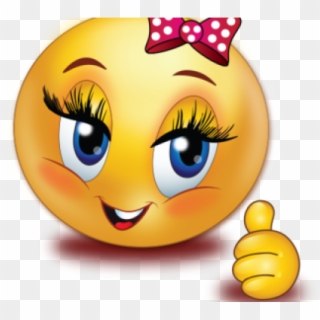 Emoji Clipart Thumbs Up - Wave Smiley - Png Download