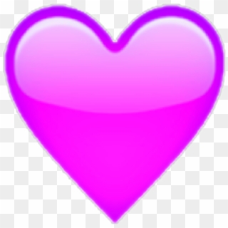 Corazon Png Whatsapp - Purple Heart Emoji Apple Clipart