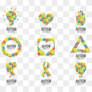 Colorful Puzzle Symbol Of Autism - Symbole De L Autisme Clipart