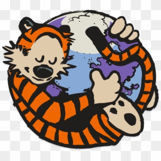 61885886 - Calvin And Hobbes Firefox Clipart