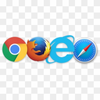 Supported Browsers - Chrome Firefox Safari Icons Clipart