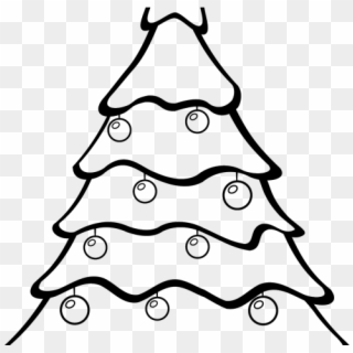 Drawn Christmas Tree Chrismas Tree - Merry Christmas Easy Drawing Clipart