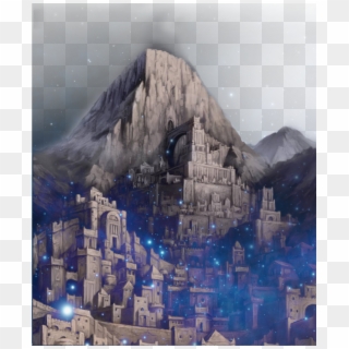 #ftestickers #mountain #background #freetoedit - Fantasy Iron Fortress Clipart