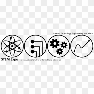 Stem Expo Bw - Science Technology Engineering And Mathematics Clipart - Png Download