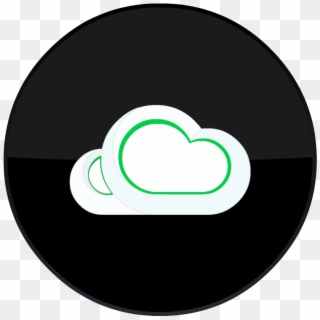 Cloud Storage Icon - Circle Clipart