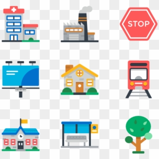 50 Icons - Town Vector Icon Png Clipart