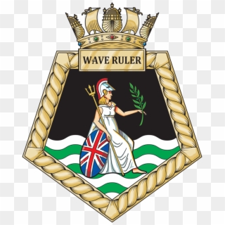 Wave Ruler - Royal Navy Mine Warfare Badge Clipart