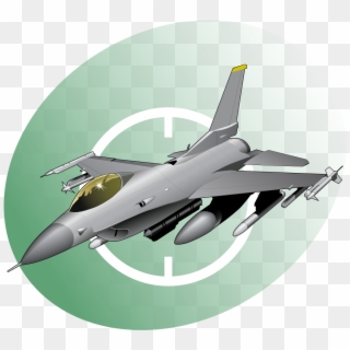 F16 Flight Icon Green - Fighter Jet Clipart Png Transparent Png