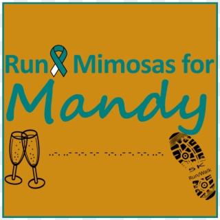 Mimosas For Mandy 5k Run - Shoe Print Clip Art - Png Download