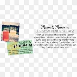 Music & Mimosas - Flyer Clipart