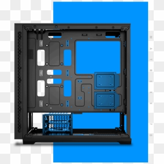 5'' Hard Drive Bays Are Mounted At The Bottom Of The - Electronics Clipart