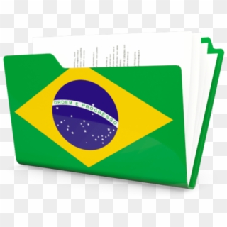 Brazil Flag Folder Icon Clipart