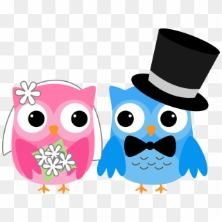 Bride Clipart Owl - Wedding Owls - Png Download