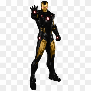 Under Amor Iron Man - Iron Man Gold And Black Clipart