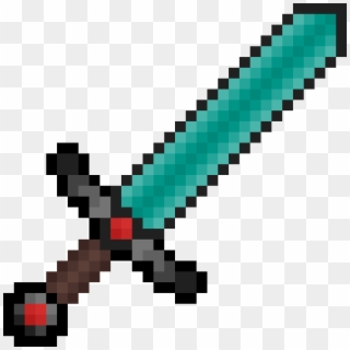 Ruby Gem Sword - Minecraft Stone Sword Texture Clipart