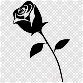 Rosebud Clipart Clip Art , Png Download - Black Rose Vector Png Transparent Png