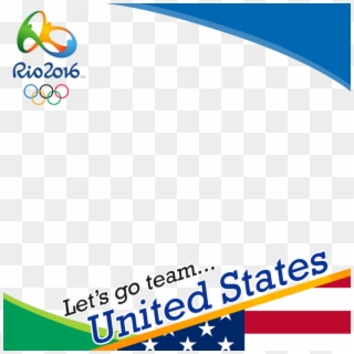 Usa Rio 2016 Team Profile Picture Overlay Frame Filter - Olympic Games Frame 2016 Clipart