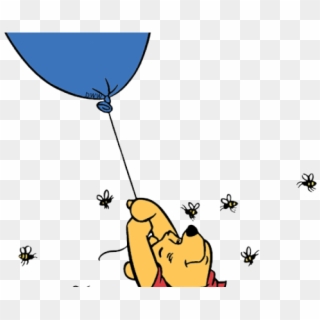 Classic Winnie The Pooh With Balloon Clipart