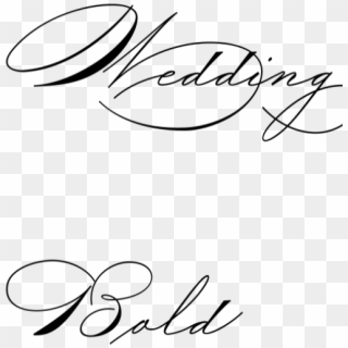 Wedding Bold - Calligraphy Clipart