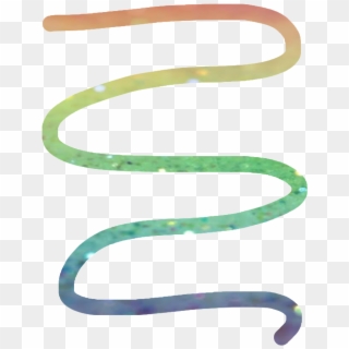 Rainbow Swirl Glitter Aesthetic - Calligraphy Clipart