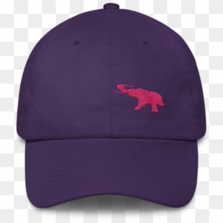 Pink Elephant Awareness Month- Dad Cap - Baseball Cap Clipart
