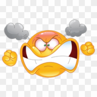 Angry Emoji Clipart Transparent Background - Angry Smiley - Png Download