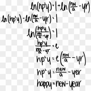 Happy = New Year - Happy New Year Math Clipart