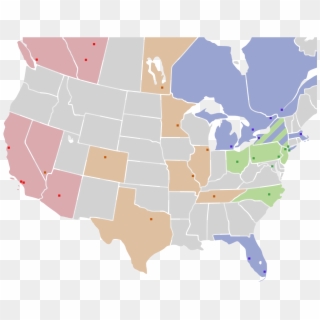 Nhl Teams And Conferences Map - Mls Teams Map 2019 Clipart
