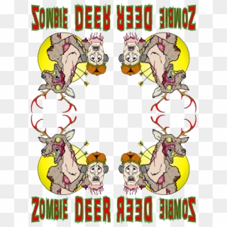 Zombie Deer Queen Duvet Clipart , Png Download - Cartoon Transparent Png