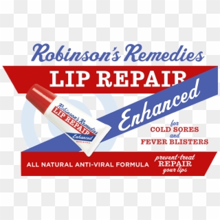 Robinson's Remedies Lip Repair Enhanced - Graphic Design Clipart