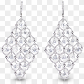 Floating Diamonds Chandelier Earrings - Fine Jewelry Diamond Chandelier Earrings Clipart