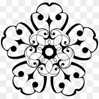 Ornament - Flower Coloring Pages Clipart