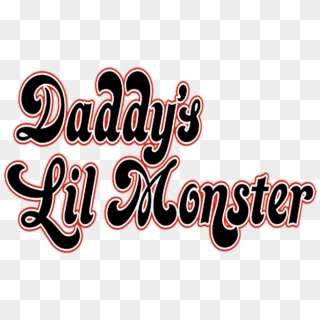 Daddy's Lil Monster Logo Clipart