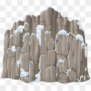 This Free Icons Png Design Of Alpine Landscape Snow - Snow Rock Clipart Transparent Png