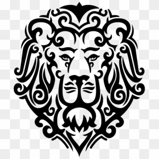 Lion Mural Vector - Narnia Lion Black And White Clipart