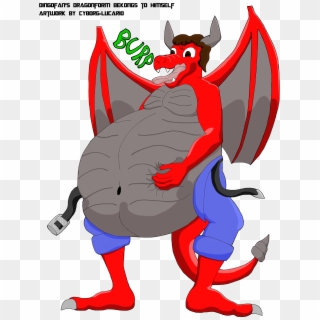 Stomach Clipart Fat Kid - Fat Dragon Belly - Png Download