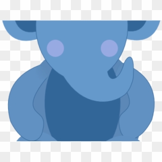 Elefante Bebe Animado Azul Clipart