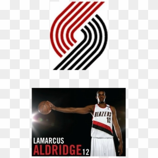 This Is Lamarcus Aldridge ,he Is My Favorite Player - Portland Trail Blazers Clipart